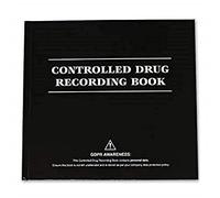 V Safety Controlled Drugs Book - Hardback Controlled Drug Recording Book, GDPR Compliant - 194 Page Durable Record Book for Clinics, Care Homes, First Aid Rooms & Workplace Use