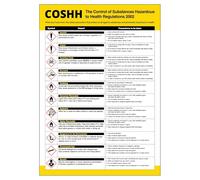 V Safety COSHH Regulations Poster 420 x 594 mm (A2) - Standard 0.2mm Flexi-Plastic