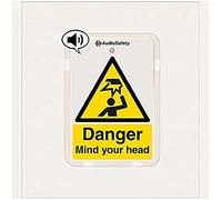 V Safety Danger - Mind Your Head - Talking Safety Sign - 225x336mm - 1mm Rigid Plastic