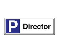V Safety Director Parking Sign - 450mm x 150mm - 1mm Rigid Plastic