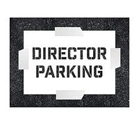 V Safety Director Parking Stencil - 600x400mm - 1.1mm Polypropylene