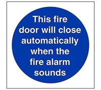 V Safety Eco Friendly Fire Door & Mandatory- Door Will Close Auto. When Alarm Sounds - 200 X 200mm