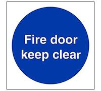 V Safety Eco Friendly Fire Door & Mandatory- Fire Door Keep Clear - 150 X 150mm