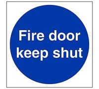 V Safety Eco Friendly Fire Door & Mandatory- Fire Door Keep Shut - 80 X 80mm
