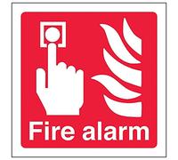 V Safety Eco Friendly Fire Equipment - Fire Alarm Logo - 100 X 100mm