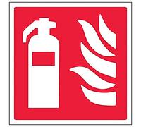 V Safety Eco Friendly Fire Equipment - Fire Extinguisher Logo - 100 X 100mm