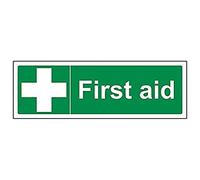 V Safety Eco Friendly First Aid General - First Aid - 450 x 150 mm Safety Sign