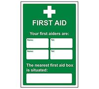V Safety Eco Friendly First Aid General - First Aid/First Aiders/Location - 300 X 400mm