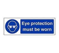 V Safety Eco Friendly Mandatory PPE - Eye Protection Must Be Worn - 300 X 100mm