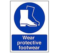 V Safety Eco Friendly Mandatory PPE - Wear Protective Footwear - 200 X 300mm