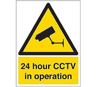 V Safety Eco Friendly Warning Security - 24 Hour Cctv In Operation - 150 x 200 mm