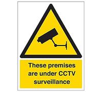 V Safety Eco Friendly Warning Security - These Premises are Under CCTV Surveillance - 150 x 200 mm Safety Sign