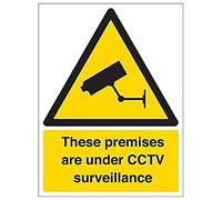 V Safety Eco Friendly Warning Security - These Premises Are Under CCTV Surveillance - 300 X 400mm