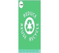 V Safety Eco Poster - Reduce Reuse Recycle - A4 Safety Sign