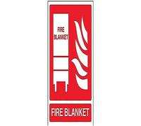 V Safety Fire Blanket Sign - 150mm x 200mm - Self Adhesive Vinyl