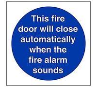 V Safety Fire Door & Mandatory- Door Will Close Auto. When Alarm Sounds - 100 X 100mm