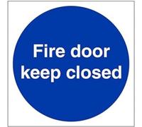 V Safety FIRE DOOR & MANDATORY- FIRE DOOR KEEP CLOSED - 100 X 100MM PACK OF 10