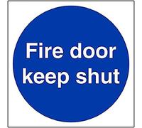 V Safety Fire Door & Mandatory- Fire Door Keep Shut - 100 X 100mm