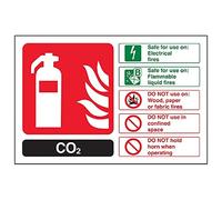 V Safety Fire Extinguisher - CO2 ID - 150 X 100mm