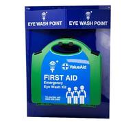 V Safety First Aid Care Station with Medium HSE 11-20 Person First Aid Kit - Wall Mounted Workplace Emergency Point (800 × 450mm)