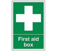 V Safety First Aid General - First Aid Box - 150 x 200 mm Restickable Safety Sign