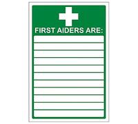 V Safety First Aid General - First Aiders Are - 150 X 200mm