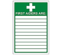 V Safety First Aid General - First Aiders Are - 200 X 300mm