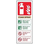 V Safety Foam Spray Id Not Electrical Safe Sign - Portrait - 75mm x 200mm - 2mm Rigid Plastic