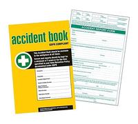 V Safety GDPR Compliant Business / Workplace HSE Accident Report Book - A4