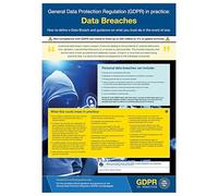 V Safety GDPR In Practice Poster - Data Breaches 297 x 420 mm (A3) - Reinforced Super-Tough Flexi-Plastic Safety Sign