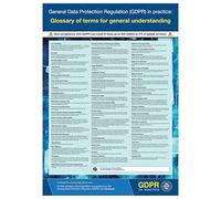 V Safety GDPR In Practice Poster - GDPR Glossary 420 x 594 mm (A2) - Standard 0.2mm Flexi-Plastic Safety Sign