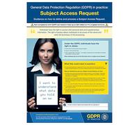 V Safety GDPR In Practice Poster - Subject Access Request 420 x 594 mm (A2) - Standard 0.2mm Flexi-Plastic Safety Sign