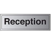 V Safety General Door-Reception Sign - 300mm x 100mm - 1.6mm Alu Rigid Plastic