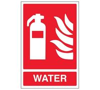 V Safety General Water Fire Extinguisher 200 x 300mm - 3mm Aluminium Composite Safety Sign