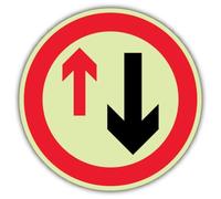 V Safety Give Way To Oncoming Traffic Sign - 150 x 150 mm