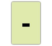 V Safety Glow In The Dark Dash Label Sign - 200 x 300 mm - Made From Triple Glow Rigid Plastic - Professional Safety Signage - Made in Britain