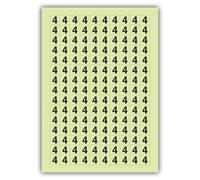 V Safety Glow In The Dark Fire Extinguisher ID Labels - 4 Sign - 210 x 297 mm (A4) - Made From Triple Glow Self Adhesive Vinyl - Fire Safety Signage - Made in Britain