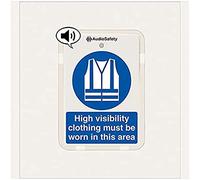 V Safety High-Viz Jackets - Talking Safety Sign - 225 x 336 mm - 1 mm Rigid Plastic Safety Sign