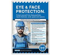 V Safety In Practice - Eye and Face Protection A2 Poster - 420 x 594mm - Premium