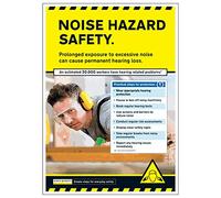 V Safety In Practice - Noise Hazard Safety A2 Poster - 420 x 594mm - Standard