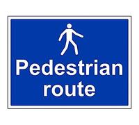 V Safety Mandatory General - Pedestrians Route - 400 X 300mm