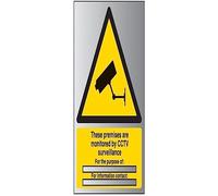 V Safety Monitored By CCTV For The Purpose Of… Sign - 300mm x 400mm - 1.6mm Alu Rigid Plastic