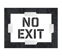 V Safety No Exit Stencil - 600x400mm - 1.1mm Polypropylene