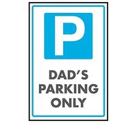 V Safety P Symbol/Dad's Parking Only Sign - 300mm x 400mm - Rigid Plastic