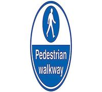 V Safety Pedestrian Walkway - 450x450mm - Self Adhesive Floor Sticker