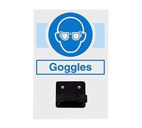 V Safety Ppe Station - Goggles - 1 Holder - 220 mm x 150 mm - Single Safety Sign