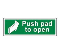 V Safety Safe Condition Door - Push Pad To Open - 450 X 150mm