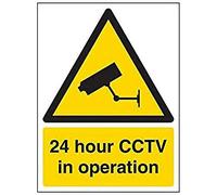 V Safety Security Notice, Cctv In Operation Sign - Portrait - 150mm x 200mm - 2mm Rigid Plastic, 6E001AN-R2