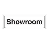 V Safety Showroom - Door Sign Directive - Self Adhesive Vinyl - 300X100mm (X3)
