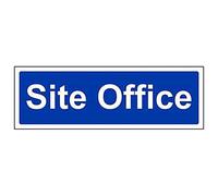 V Safety Site Office Sign - 300mm x 100mm - 2mm Rigid Plastic